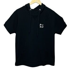 Xios NY Men’s Black Short Sleeve Hoodie Size L